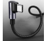 Cablu Date si Incarcare USB Type-C la USB Type-C UGREEN US255, Angled 90, 1 m, 60W, 3A, Gri 