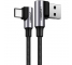 Cablu Date si Incarcare USB la USB Type-C UGREEN US176, Complete Angled 90, 2 m, 3A, Negru 
