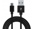 Cablu Date si Incarcare USB la MicroUSB Spacer Braided, 1.8 m, Negru SPDC-MICRO-BRD-BK-1.8 