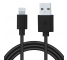 Cablu Date si Incarcare USB-A - Lightning Spacer, 18W, 0.5m, Negru SPDC-LIGHT-PVC-BK-0.5