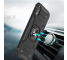 Husa Plastic - TPU WZK Ring Tough Armor Kickstand pentru Apple iPhone XR, Neagra 