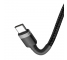 Cablu Date si Incarcare USB Type-C la USB Type-C Baseus Cafule, 1 m, 3A, Negru CATKLF-GG1 