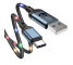 Cablu Date si Incarcare USB la USB Type-C Joyroom S-1230N16, 1.2 m, Sound Responsive LED Backlight, Gri 