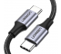 Cablu Date si Incarcare USB Type-C la USB Type-C UGREEN US261, 1.5 m, 60W, Gri 