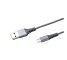 Cablu Date si Incarcare USB la MicroUSB Celly, 1 m, Antisoc, Gri USBMICRONYLSV 