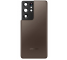 Capac Baterie - Geam Blitz - Geam Camera Spate Samsung Galaxy S21 Ultra 5G G998, Phanton Brown, Maro, Swap 