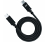 Cablu Date si Incarcare USB Type-C la USB Type-C 3MK Hyper Silicone, 1 m, PD 100W, Negru