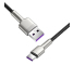 Cablu Date si Incarcare USB-A - USB-C Baseus Cafule Braided, 66W, 1m, Negru CAKF000101