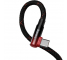 Cablu Date si Incarcare USB Type-C la USB Type-C Baseus MVP 2, 2 m, Forma L, 100W, Negru Rosu CAVP000720 