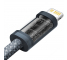 Cablu Date si Incarcare USB Type-C la Lightning Baseus Dynamic, 1 m, 20W, Gri CALD000016 