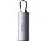 Hub USB-C Baseus Metal Gleam, 4 x USB-A 3.0, Gri WKWG070013