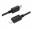 Cablu Date si Incarcare USB Type C la Lightning HOCO X73, 1 m, Negru 
