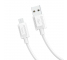 Cablu Date si Incarcare USB-A - microUSB HOCO X73, 20W, 1m, Alb