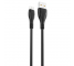 Cablu Date si Incarcare USB-A - microUSB XO Design NB185, 66W, 1m, Negru