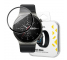 Folie Protectie Ecran WZK pentru Huawei Watch GT 2 46mm, Sticla Flexibila, Full Face, Full Glue, Neagra 