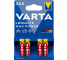 Baterie Varta Longlife Max Power 4703, AAA / LR3, Set 4 bucati 04703101404