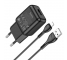 Incarcator Retea cu Cablu Lightning HOCO C96A, 10W, 2.1A, 1 x USB-A, Negru