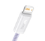 Cablu Date si Incarcare USB-A - Lightning Baseus Dynamic 2 Series, 20W, 1m, Mov CALD040005 