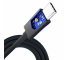 Cablu Date si Incarcare USB-C - USB-C 3MK Hyper Thunderbolt, 240W, 1m, Negru 