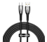 Cablu Date si Incarcare USB-A - USB-C Baseus Glimmer Series, 100W, 2m, Negru CADH000501 