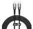Cablu Date si Incarcare USB-C - Lightning Baseus Glimmer Series, 20W, 2m, Negru CADH000101 