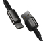 Cablu Date si Incarcare USB-A - USB-C Baseus Tungsten Gold, 100W, 2m, Negru CAWJ000101 