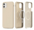 Husa MagSafe pentru Apple iPhone 11, Tech-Protect, Silicone, Bej 