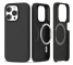 Husa MagSafe pentru Apple iPhone 15 Pro Max, Tech-Protect, Silicone, Neagra 