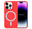 Husa MagSafe pentru Apple iPhone 15 Pro Max, OEM, Liquid Silicone, Rosie 