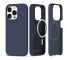 Husa MagSafe pentru Apple iPhone 15 Pro Max, Tech-Protect, Silicone, Bleumarin 