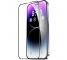 Folie de protectie Ecran OEM pentru Apple iPhone 15 Pro, Sticla Securizata, Full Glue, 21D, Neagra 