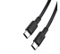 Cablu Date si Incarcare USB-C - USB-C XO Design NB-Q199, 100W, 1.5m, Negru 