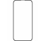 Folie de protectie Ecran BLUE Shield pentru Apple iPhone 15 Pro, Sticla Securizata, Full Glue, Case Friendly, Neagra 