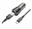 Incarcator Auto Cu Cablu USB-C Borofone BZ23 Noble, 18W, 3A, 1 x USB-A, Negru 