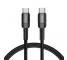 Cablu Date si Incarcare USB-C - USB-C Tech-Protect Ultraboost EVO, 100W, 1m, Negru 