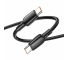Cablu Date si Incarcare USB-C - USB-C Borofone BX93, 100W, 1m, Negru 