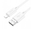 Cablu Date si Incarcare USB-A - Lightning HOCO X88, 18W, 1m, Alb 