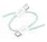 Cablu Date si Incarcare USB-C - USB-C HOCO X104, 60W, 2m, Verde 