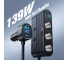 Incarcator Auto Joyroom JR-CCL01, 139W, 3A, 1 x USB-C - 3 x Extensie Bricheta - 3 x USB-A, Negru 