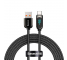 Cablu Date si Incarcare USB-A - USB-C Baseus Display Fast Charging, 66W, 1m, Negru CASX020001 