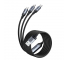 Cablu Incarcare USB-A - Lightning / microUSB / USB-C Joyroom SA21-1T3, 100W, 1.2m, Negru 