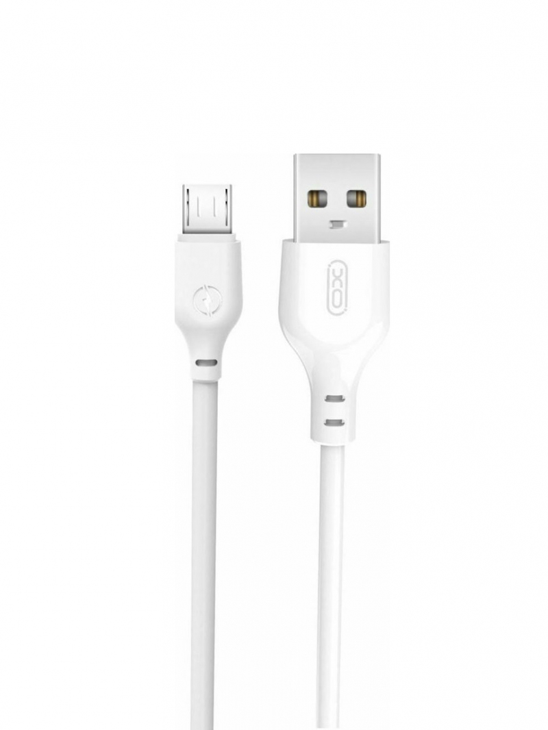 Cablu Date si Incarcare USB-A - microUSB XO Design NB103, 18W, 2m, Alb