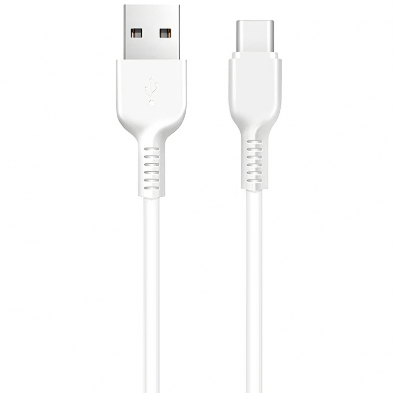 USB-A to USB-C Data and Charging Cable HOCO Flash X20, 18W, 1m, White