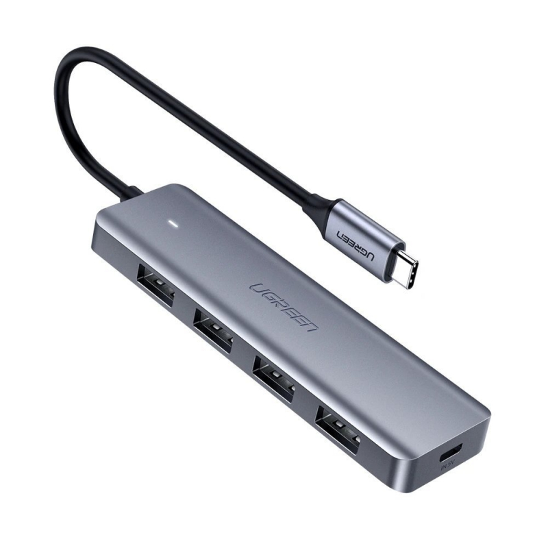 hub-usb-type-c-ugreen-cm219-2C-4-x-usb-3.0-2C-port-alimentare-microusb-2C-gri