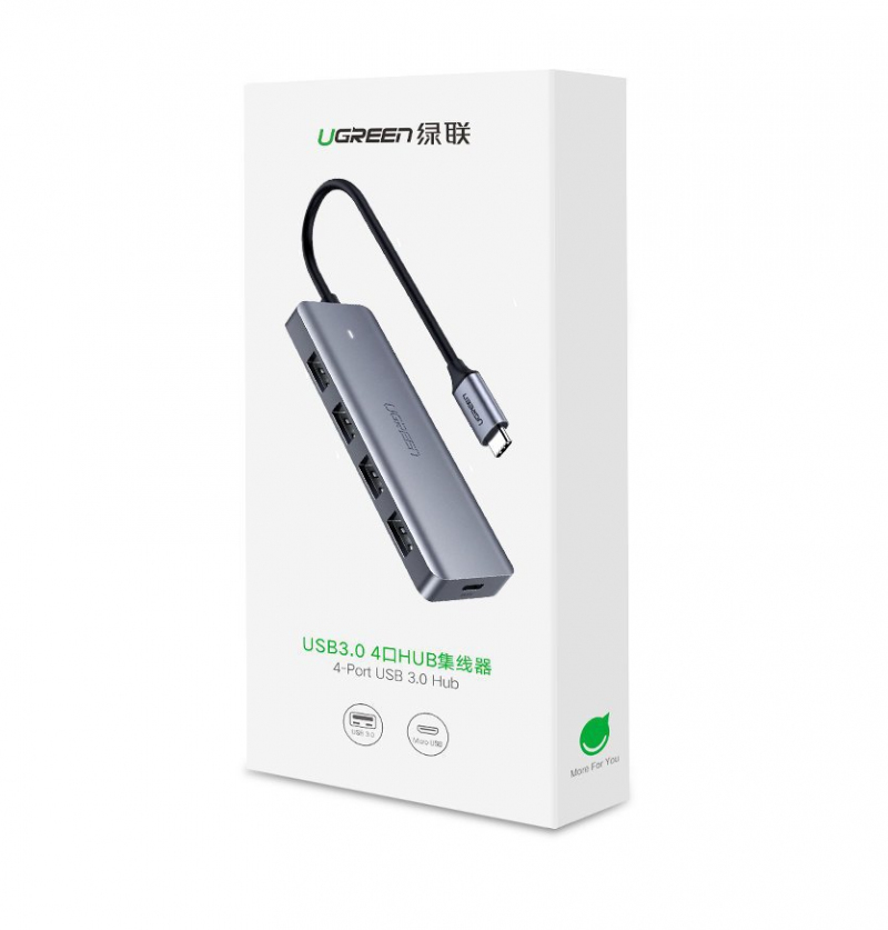 hub-usb-type-c-ugreen-cm219-2C-4-x-usb-3.0-2C-port-alimentare-microusb-2C-gri