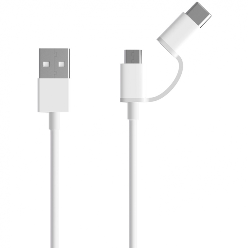 cablu-date-si-incarcare-usb-la-usb-type-c---microusb-xiaomi-2C-1-m-2C-2in1-2C-alb-sjv4082ty-