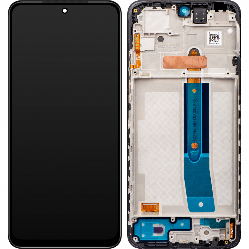 Display - Touchscreen Xiaomi Redmi Note 11S, Cu Rama, Gri (Graphite Gray), Service Pack 5600010K7S00 