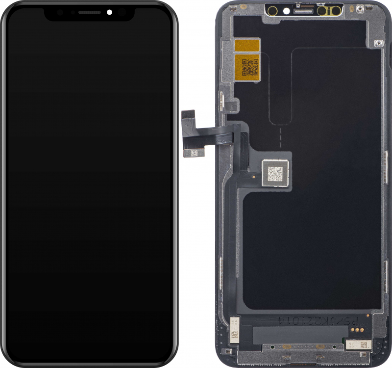 Display cu Touchscreen JK pentru Apple iPhone 11 Pro Max, cu Rama, Versiune LCD In-Cell, Negru