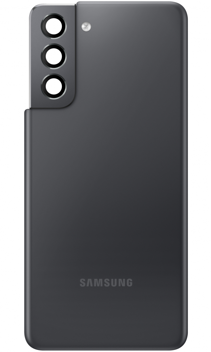 Capac Baterie Samsung Galaxy S21 5G G991, cu Geam Camera Spate, Gri (Phantom Gray), Second Hand