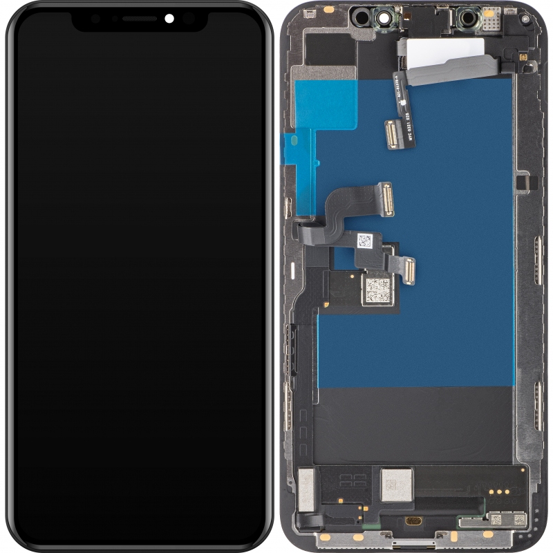 Display cu Touchscreen Apple iPhone XS, cu Rama, Negru, Service Pack 661-10608